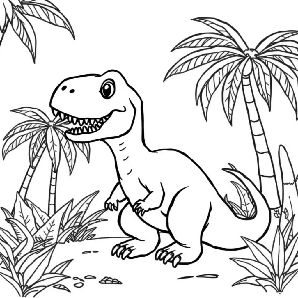 Desenho infantil para colorir: 🦕 Dinossauros